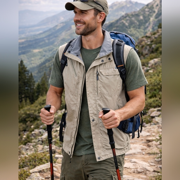 ποΈ Columbia Omni-Shade Utility Vest XL Gorpcore Outdoor Hiking Fishing Travel - Picture 3 of 10